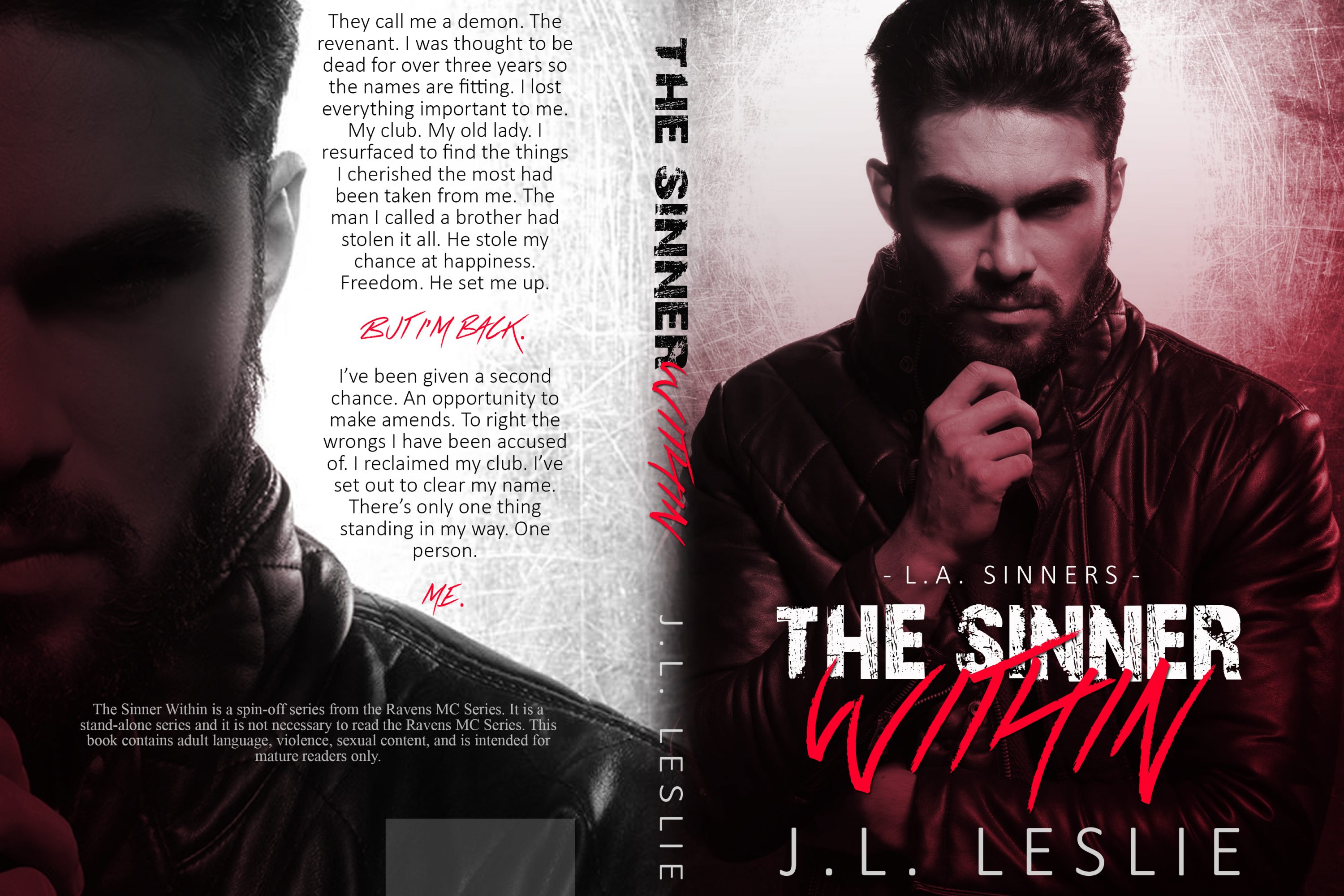 Cover Reveal: The Sinner Within by J.L. Leslie