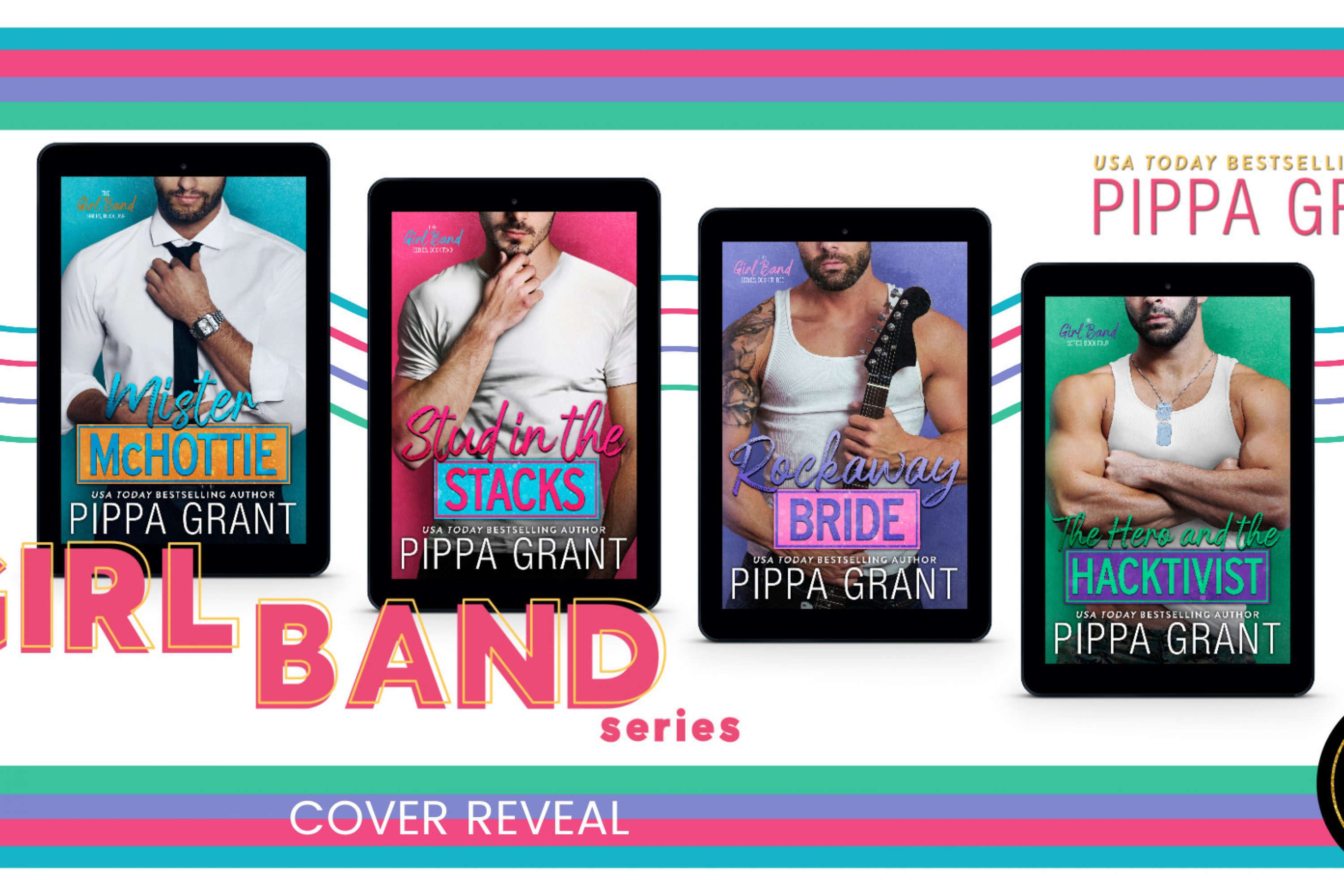 Cover Reveal: The Girl Band Series by Pippa Grant